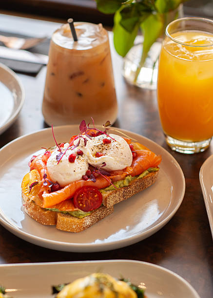 Gourmet Avocado and Smoked Salmon Toast with Poached Eggs