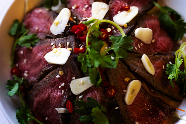 Grilled Beef In Japanese Sauce With Thai Spicy Flavors