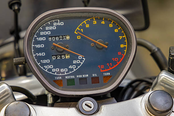 Speedometer Rev Counter With Signal Lights at Classic Sports Motorcycle