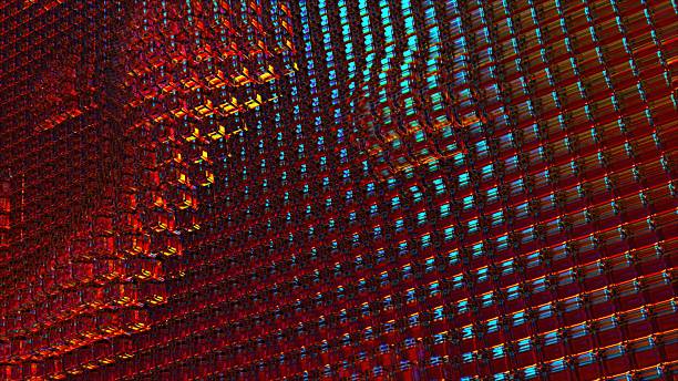 waves dispersion blocks. Computer generated 3d render