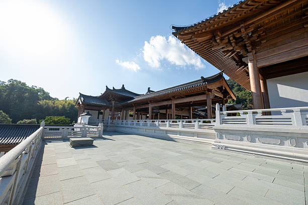The architecture of the Southern Shaolin Temple in Fujian Province, China