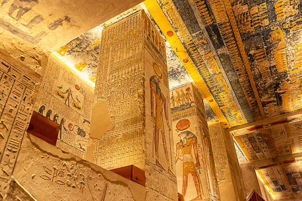 Tomb of pharaohs Rameses V and VI in Valley of the Kings, Luxor, Egypt