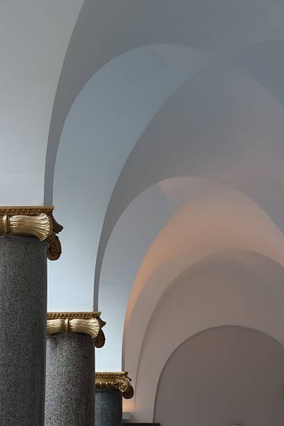 Abstract image of vaulted ceiling