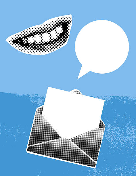 Fun Collage Communication Concept In Bright Colors With Lots Of elements. Release the clipping mask to use and of these elements.