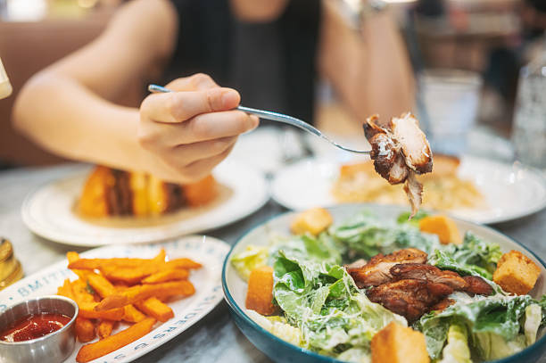 italian style pasta with grilled steak and fresh salad served in modern restaurant environment combining western gourmet cuisine with contemporary dining lifestyle
