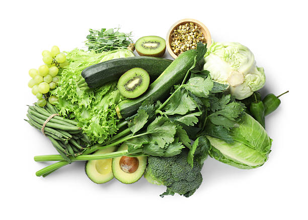 Superfood. Healthy food products isolated on white, top view