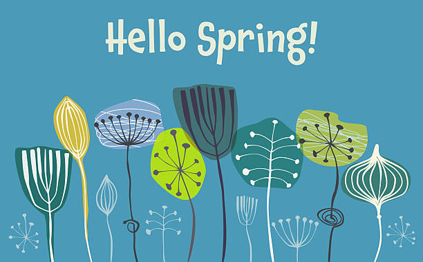 Retro Styled Patterns suggesting the 1950's or 1960's for Spring Celebration.