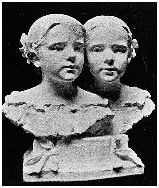 Image from 19th Century Art Illustrated Magazine: Twins, by Bessie O Potter