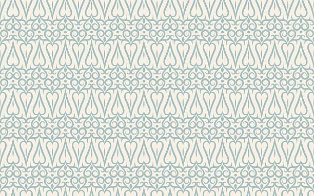 teal seamless ornamental pattern