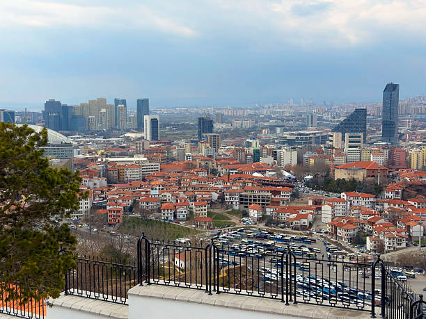 Cityscape of Ankara, Turkey from Ankara Castle