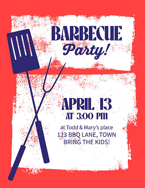 A simple retro style template for invites or flyers for a barbecue. Easy to edit, comes with high resolution jpeg.