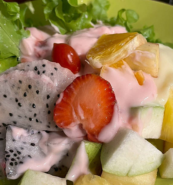 fruit salad on dish