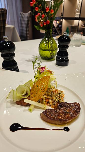 Gourmet Foie Gras Fine Dining Dish
