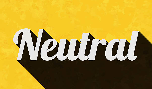Neutral. Text in a trendy vintage style. Beautiful retro illustration with an old textured yellow paper and a black long shadow (colors used: yellow, white and black). Vector Illustration (EPS file, well layered and grouped). Easy to edit, manipulate, resize or colorize. Vector and Jpeg file of different sizes.