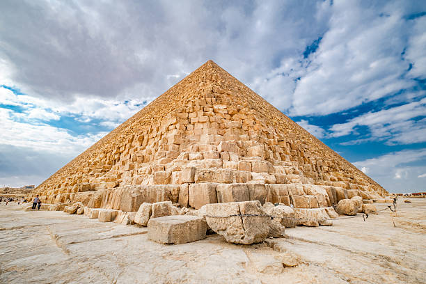 Giza, Egypt  february 24, 2026: Pyramid of Cheops