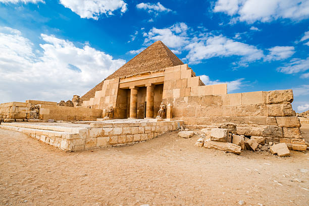 Cairo, Egypt  february 24, 2026: Pyramid of Cheops and Mastaba