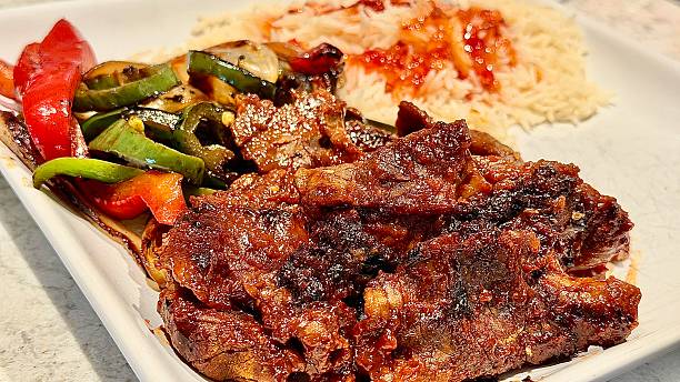 MONGOLIAN BEEF WITH GRILLED VEGGIES