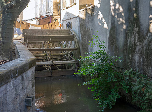 Ancient waterwheel in Avignon