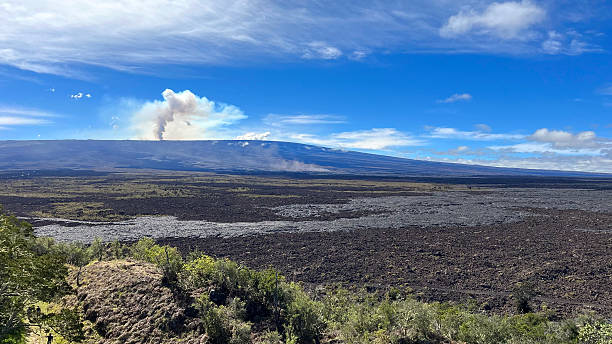 In 2022 Mauna Loa, the world's largest volcano, erupted for 14 days from November 27 to December 10. The eruption occurred from the Northeast Rift Zone. A daytime view of the eruption of the Saddle Road region of the Big Island of Hawaii.