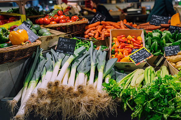 Bordeaux Market Fresh Vegetables and Colorful Produce