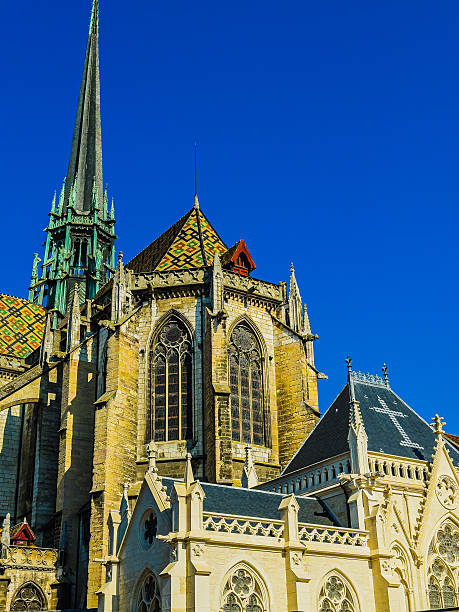 Traditional Cathedral building in Dijon, France