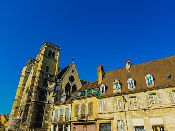 Traditional Cathedral building in Dijon, France