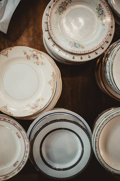 Party with vintage plates