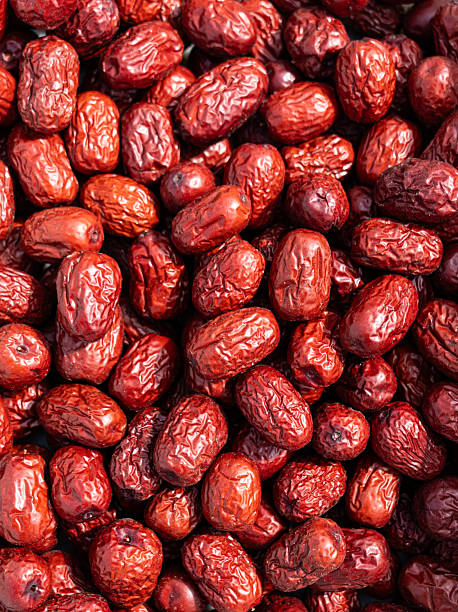 Dry red jujubes