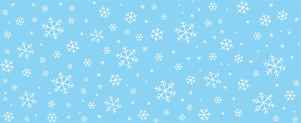 Seamless of snowflake and star, vector illustration background