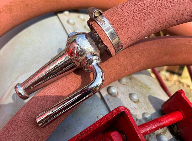 Old fashioned fire hose