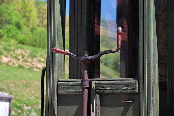 The lever in the Old Train in Drvengrad in Serbia