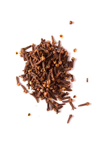 Dried Cloves Spice Isolated on White Background
