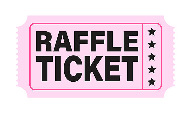A graphic illustration of a single pink ticket with serrated/perforated edges and a dashed line across the middle (where it would be torn). The ticket features the bold black text 