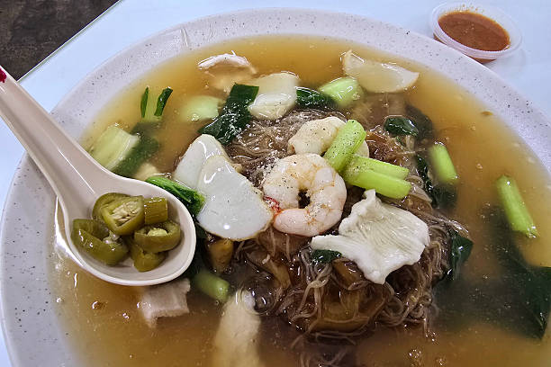 Char Hor Fun Rice Noodles with Seafood and Gravy