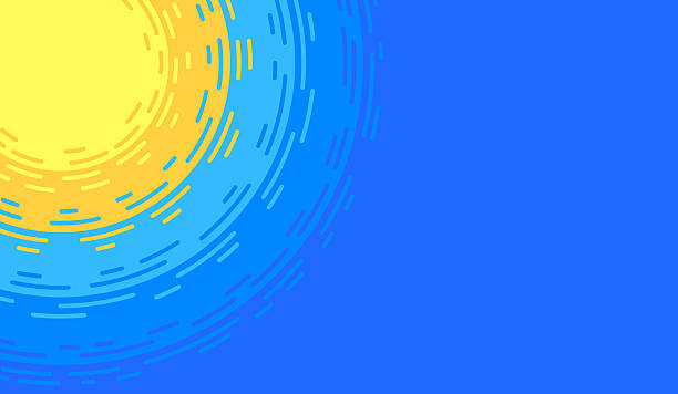 Sun Glow Lines Modern Background