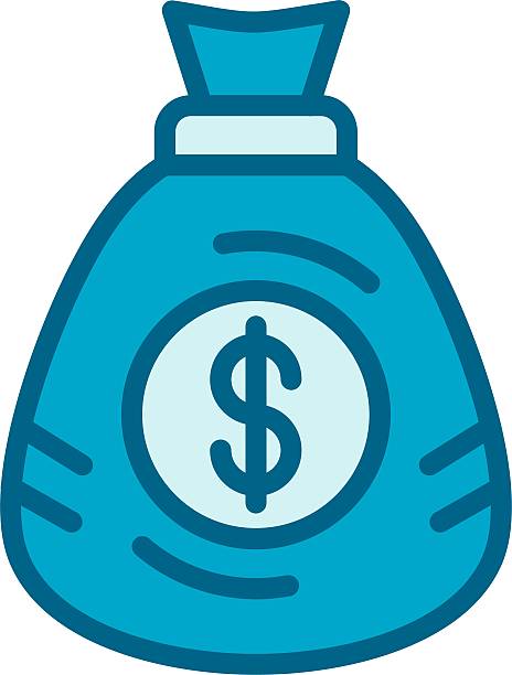 Money Bag Line Filled Two Color