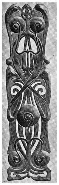 Image from 19th Century Art Illustrated Magazine: Door finger plate, by Edgar Simpson