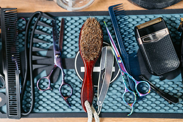 Barber shop tools at the barber shop.