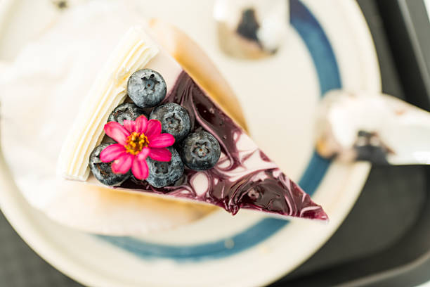 Cheesecakes with fresh blueberry