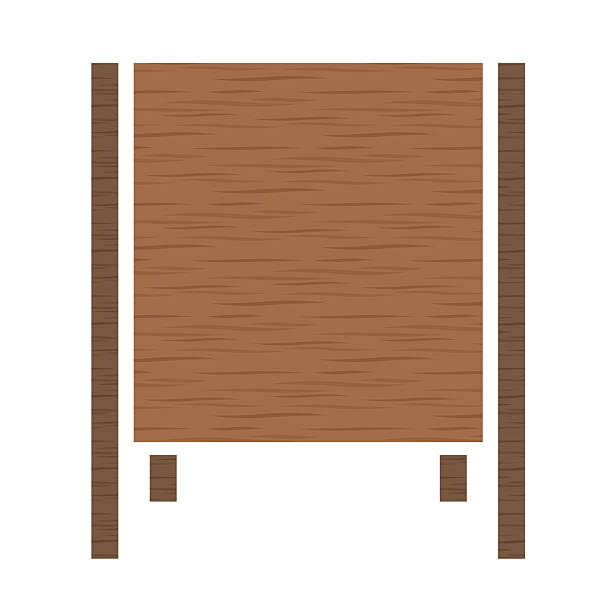 A-frame signboard with natural brown wood texture style as blank standing menu board with soft shadow for cafe and restaurant.