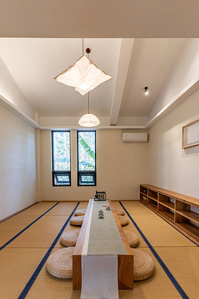 A simple and warm Japanese style tea room