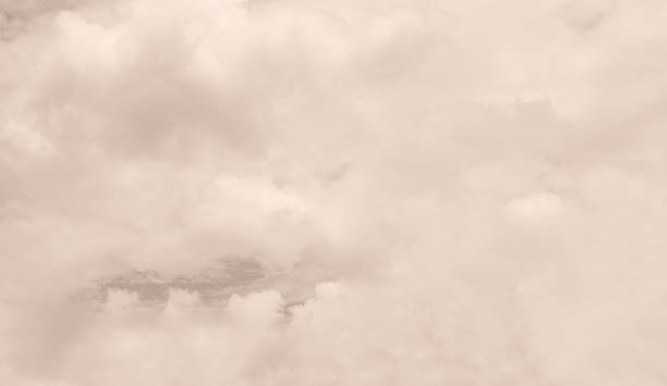 Gradient sky pastel beige colored