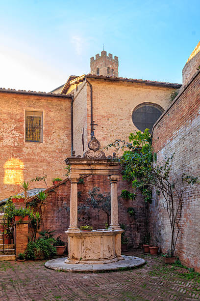 Well in patio of Sanctuary House of Saint Catherine in Siena