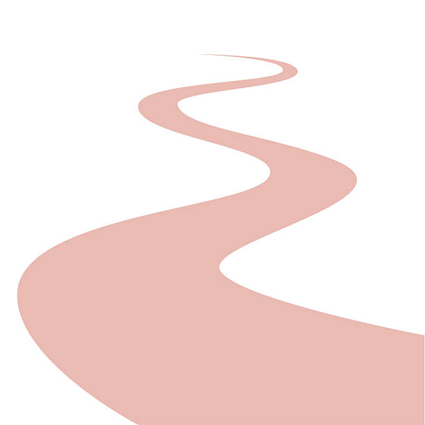 illustrations, cliparts, dessins animés et icônes de illustration vectorielle de trajectoire en spirale. concept de chemin vers le succès. opportunité d’affaires. - route à une voie