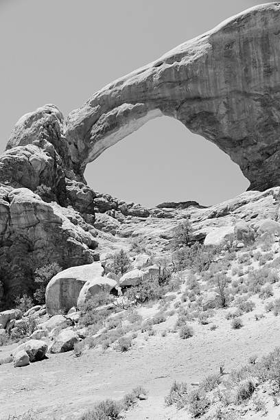 Arches National Park in Utah, USA. Famous Windows (Window Arch).