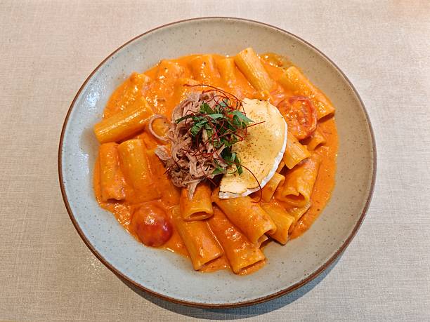 Hand Shredded Pork Tomato Cream Rigatoni