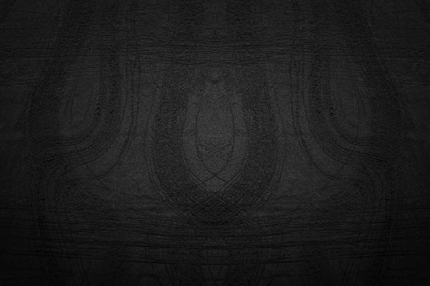Three 3 abstract curved oval shapes on grunge textured blank empty messy scratched grooved mud dark black vector background like stone concrete plastered abrasive friction wall, tilled or ploughed field textured land with scratches, lines, grooves etched randomly.