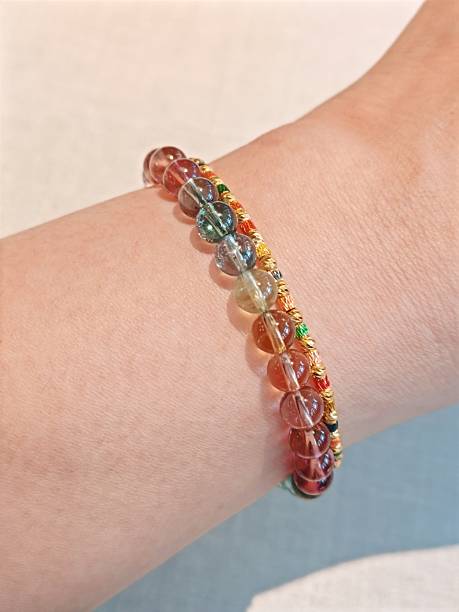 Tourmaline Crystal and Gold Bracelet