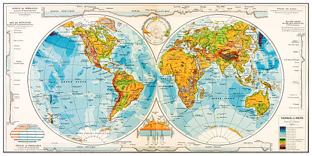 Map from old French Atlas: World Map