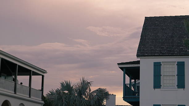 Colonial Buildings at Dusk, St. Augustine, Florida